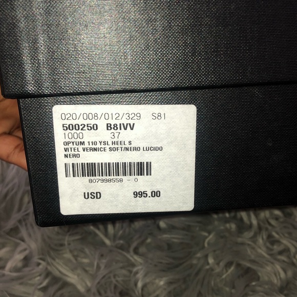 Black YSL “You So Lucky” “Opyum” heel. - Picture 3 of 6